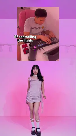 This time it's my BF's turn to control the lights 😅 Was it really on beat? let's find out hahahaahah #YouAndMe #Jennie #BehindTheScenes #kpop #fyp 