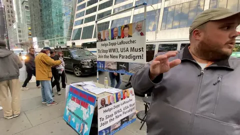 I asked someone what his thoughts were about the Israel Palestine war at a Free Palestine rally at Bryant Park in New York City a couple of days ago and this is what he had to say. Join the Diane Sare For Senate Campaign
