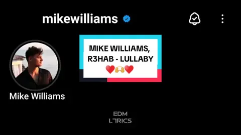 Lullaby ♥️ #MikeWilliams #R3HAB #Lullaby #EDML7RICS #Edm #Music #Lyrics #Spanish #Enjoy #foryou #foryou #foryou #fyp #fyp #fyp #foryoupage #foryoupage #foryoupage 