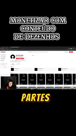 Como Monetizar no Tiktok Com Conteúdo de Desenhos #monetizartiktok #canaldark #criativobeta #monetiza #comomonetizarotiktok #mindset 