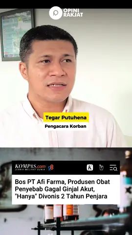 Masih ingat kasus gagal ginjal akut yg menewaskan ratusan anak di tahun kemaren gaes? Pengadilan baru saja memutus ringan para terdakwa dari PT AFI FARMA lho