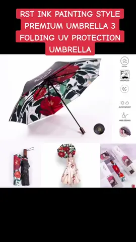 RST INK PAINTING STYLE PREMIUM UMBRELLA 3 FOLDING UV PROTECTION UMBRELLA #umbrella #umbrellaskullgirls #umbrellas #foldingumbrella #uvprotection #fy #fyp #fypage #fypシ゚viral #fypシ 