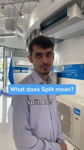 Do you know what Split means? #uae #taqeef #achacks #ogeneral #midea #keepcool #staycool #keepcool #dubaicool #lifehacks #moneyadvice #survivaltips #themoreyouknow