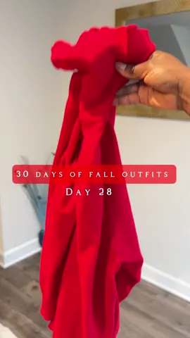 Day 28 | 30 Days of Fall Outfits The color combo you didn’t know you needed 🩶❤️ Outfit Linked in Bio/Ltk #winter2023#blackgirlfashion#grinch#tiktokshop#fall#gift#1111#veteransday