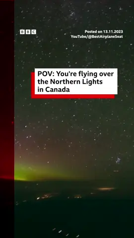 A Portuguese pilot captured this STUNNING Aurora Borealis while flying from San Francisco to Lisbon. #Aurora #AuroraBorealis #NorthernLights #Canada #SanFrancisco #Lisbon #Flight #Pilot #BBCNews