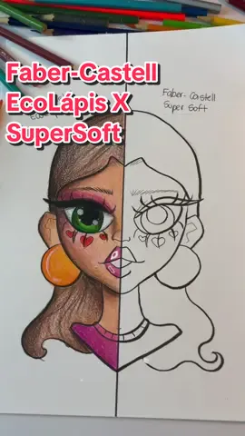 Comparando um dos meus lápis de cor FAVORITOS!! Comenta pra PARTE 2 #lapisdecor #teste #material #desenho #pintando @Faber-Castell BR 
