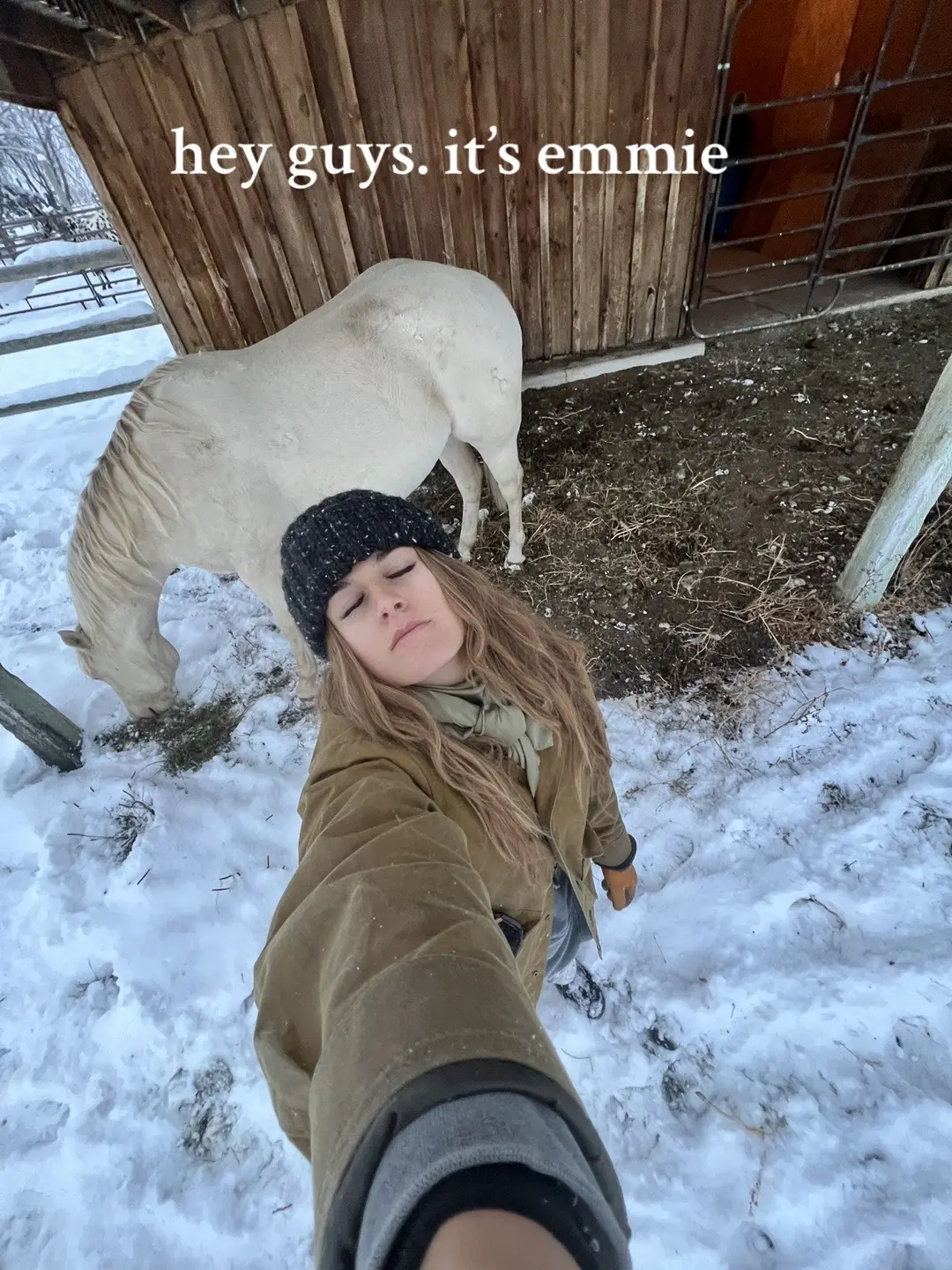 trying to be patient with my mind and body #montana #winter #westernwomen #ranchlife #recovery 