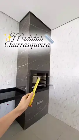 Medidas ideais para uma churrasqueira. #churrasqueira #obras 