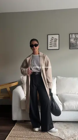 Trousers on repeat >>> #stylingtrousers #fallfashion #scandiaesthetic #falltrends #OOTD #pinterestinspo 