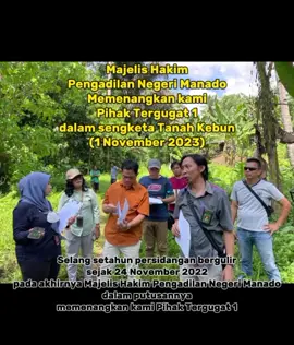 Putusan Perdata Sengketa Tanah #berandafypシ #tiktokviral #lawyer #mahkamahagung #pengadilannegerimanado #pengacara 