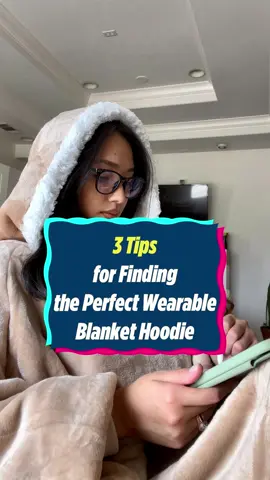 3 Tips for finding the perfect wearable blanket hoodie#bedsurewearableblankethoodie #wintermusthaves #cozy #perfectgifts 
