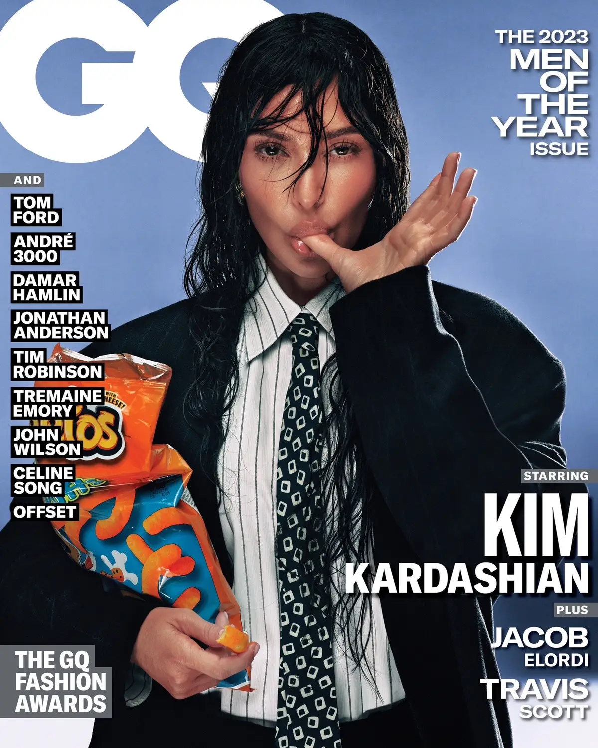 Presenting the next #GQMOTY cover star: Kim Kardashian As Kim Kardashian prepared to launch her latest mega-enterprise, Skims Mens, she spent a lot of time revisiting the memory of her father, the late Robert Kardashian. For GQ’s Men of the Year issue, Kim joined her mother and sisters to talk about his great style, his last days, and how, 20 years after his death, he continues to shape her life and work. Written by Sean Manning Photographer @Jack Bridgland  Styled by Stella Greenspan Produced by Patrick Mapel / CAMP Productions Hair by Chris Appleton at The Wall Group Skin by Makeup by Ariel Tejada / PRTNRS Set Design by James Rene / Jones MGMT #GQMOTY #KimKardashian #Skims #RobertKardashian #OnTheCover 