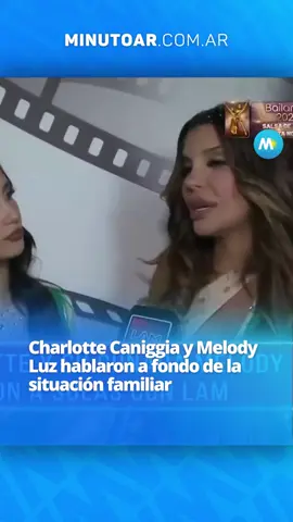 SINCERAS 😲 😔💭 Melody Luz bailó junto a su cuñada, Charlotte Caniggia, en el Bailando 2023 y después reflexionaron juntas sobre lo dividida que está la familia de Alex, Claudio Paul, Mariana y Axel Caniggia. ¿Creés que se podrán recomponer como familia? 👇