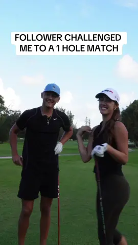 I was out filming a video and these 3 guys came up to me and asked to do a 1 V 1 , 1 hole match.. not going to lie, I was nervous.. I am prepared now, if you see me on the course and want the smoke lets get it.. #golf #golfer #golftiktok 