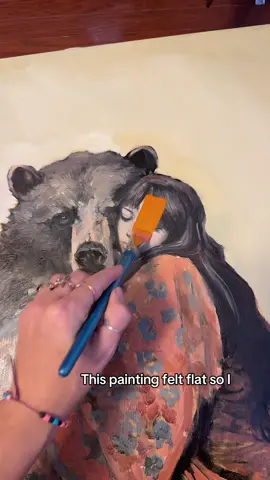 I need someone to tell me this story 🖤 #fantasy #BookTok #bear #painter #cottagecore #artiktok