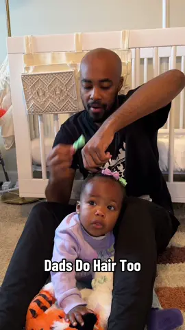 Just a dad trying to do my 1 year old daughters hair #daddoeshair #daddydaughter #fatherhood #FYP #toddlertok #dadsoftiktok 