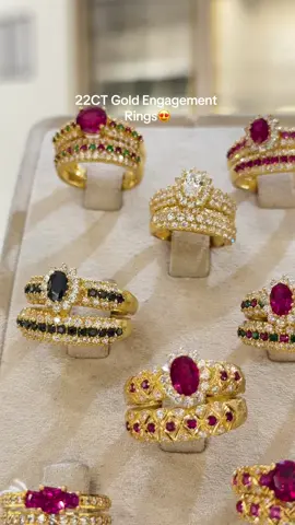 22CT Gold Engagement Rings😍 #nashadjewellers #22ctgoldjewellery #njsale #stratfordroadbirmingham #22ctgoldbangles #asianjewellers #asianbridaljewelleryuk #22ctgoldkareh #24ctgold 