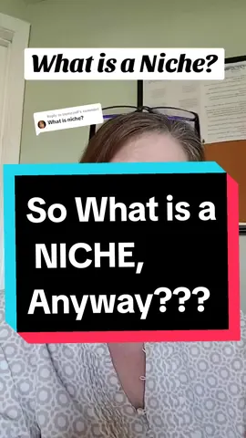 Replying to @jaynizzell What is a NICHE? It is simply a Topic or Subject matter that you have skills, knowledge or a passion for that you can use to create content around.  #niche  #whatisaniche  #findingyourniche  #digitalmarketingforbeginners #onlinebusinessformoms 