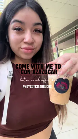Come with me to support a latino owned coffee shop🫶🏽 #boycottstarbucks #fyp #conazucarcafe #sjsu @conazucarcafe 