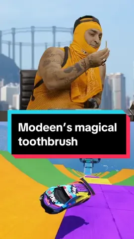 Modeen’s magical toothbrush #modeen #alhan #poet #gasworks #fyp #podcast #podclips #gta5 #gta5clips #toothbrush #modeenlive 