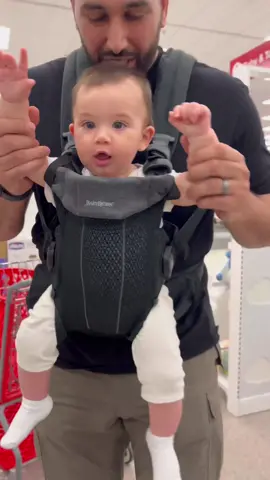 Our favorite baby carrier @BabyBjörn can be found at @target #fyp #babybjörnpartner #babycarrier #babytok #firsttimeparents #firsttimedad 