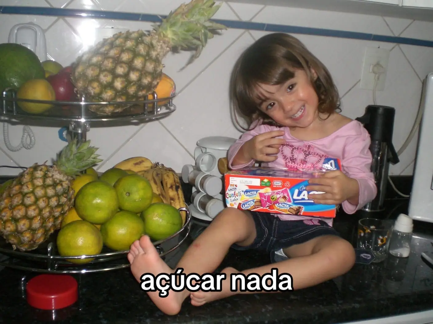 foi açúcar sim, talco e perfume johnson’s baby