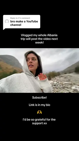 Replying to @C I’ve made a YouTube channel if enough people subscribe I’ll post my Albania Vlog next week!! Xx #albania #travel #vanlife #wintersun #Running #traveltok #mountains #adventure #sunsets #solofemaletravel #solotravel