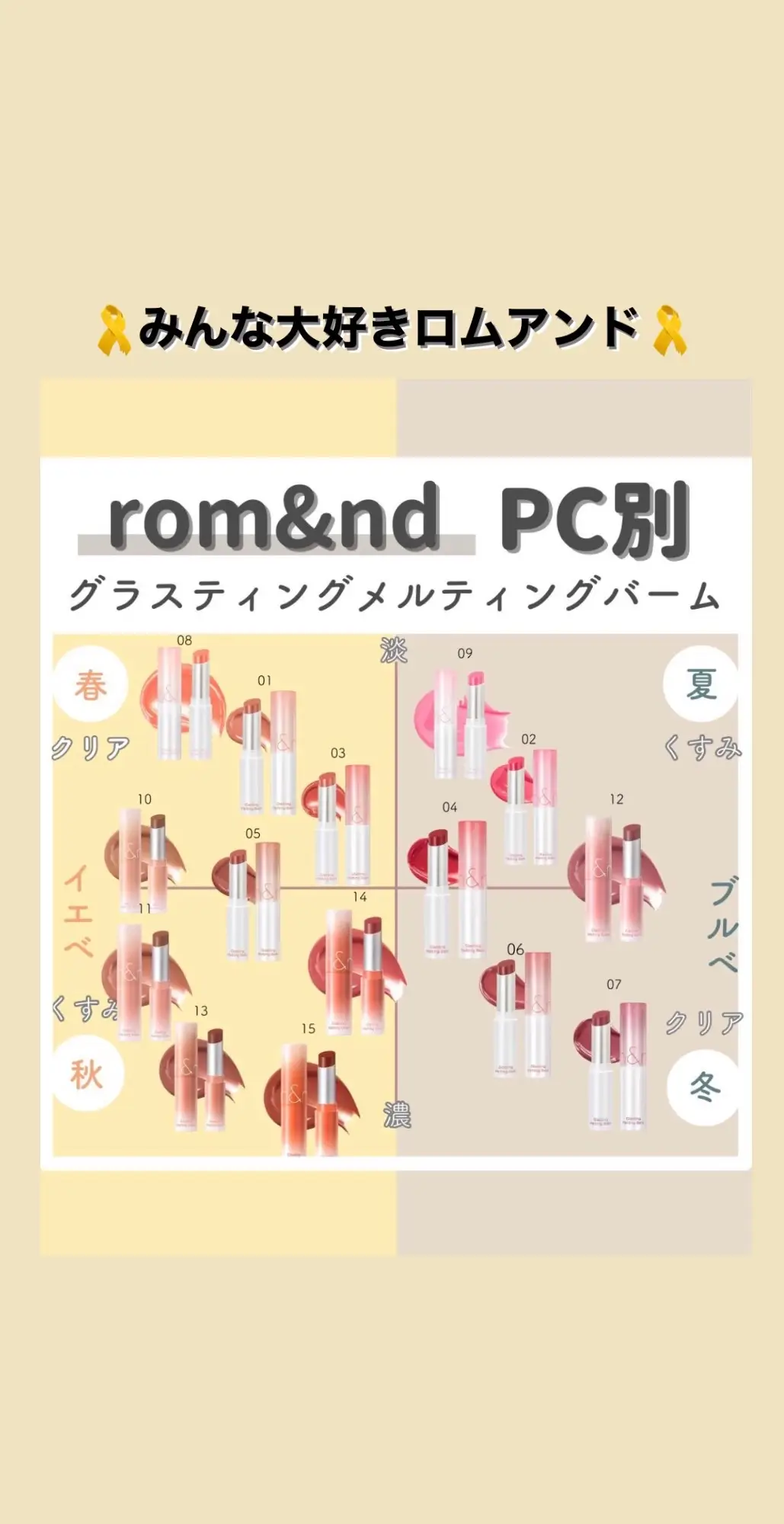 大好きロムアンドのバームシリーズ🥹✨ ちゅるちゅる系のリップでおすすめありますか？？ #メイク #リップ #ロムアンド