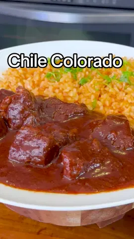 Chile Colorado Mexican Beef Stew 🥰 #chilecolorado #carneconchilerojo #chileconcarne #salsaroja #food #recetas #mexicanrecipe 
