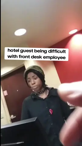 hotel guest being difficult with front desk employee #difficultpeople #frontdeskhotel #difficultcustomers #hotelstaff 