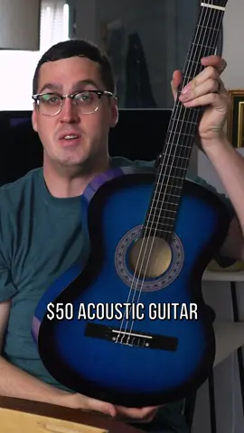 I bought the cheapest guitar on Amazon. Is it any good? #acousticguitar #amazon #musicianlife #budgetfriendly #review #fyp #foryourpage 