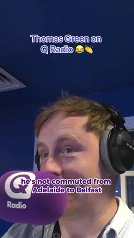 ‘He’s not commuted from Adelaide to Belfast’ 😂 @Thomas Green joined the breakfast this morning, all the way from London! 😂 👀🤣 @andrewryancomedy @amy mcguckin @Connor Brennan #connorqradio #andrewqradio #amyqradio #breakfastshow #niradio #presenter #comedy #comic #geg 