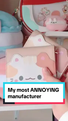 My most ANNOYING manufacturer 🐈🩷 #kawaiifashion #wallet 