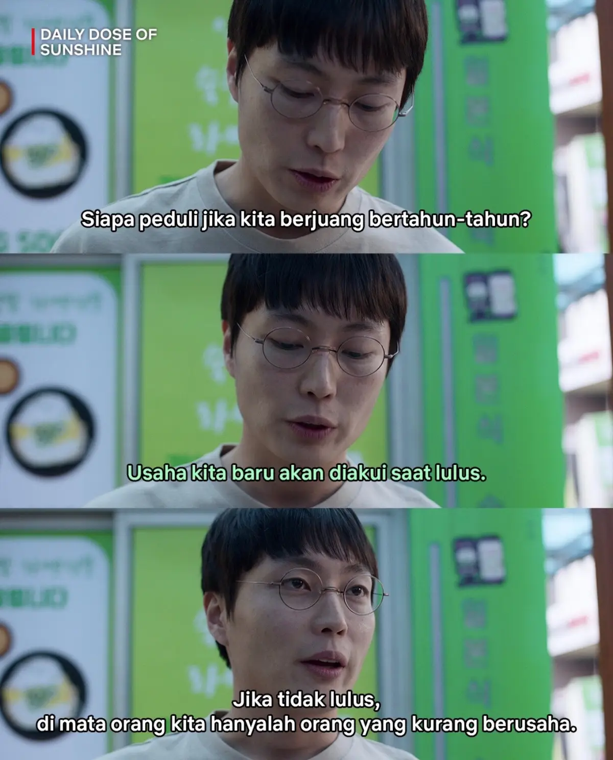 “Usaha kita baru diakui saat lulus” #fyp #drakor #dailydoseofsunshine 