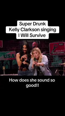 I need more of this!!!  #kellyclarkson #fyp #drunk #kareoke #michellerodriguez #funny #iwillsurvive 
