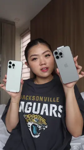 are we Team White or Team Titanium? 🤔 #iphone15 #iphone15promax #iphone15colors #iphone15titanium 