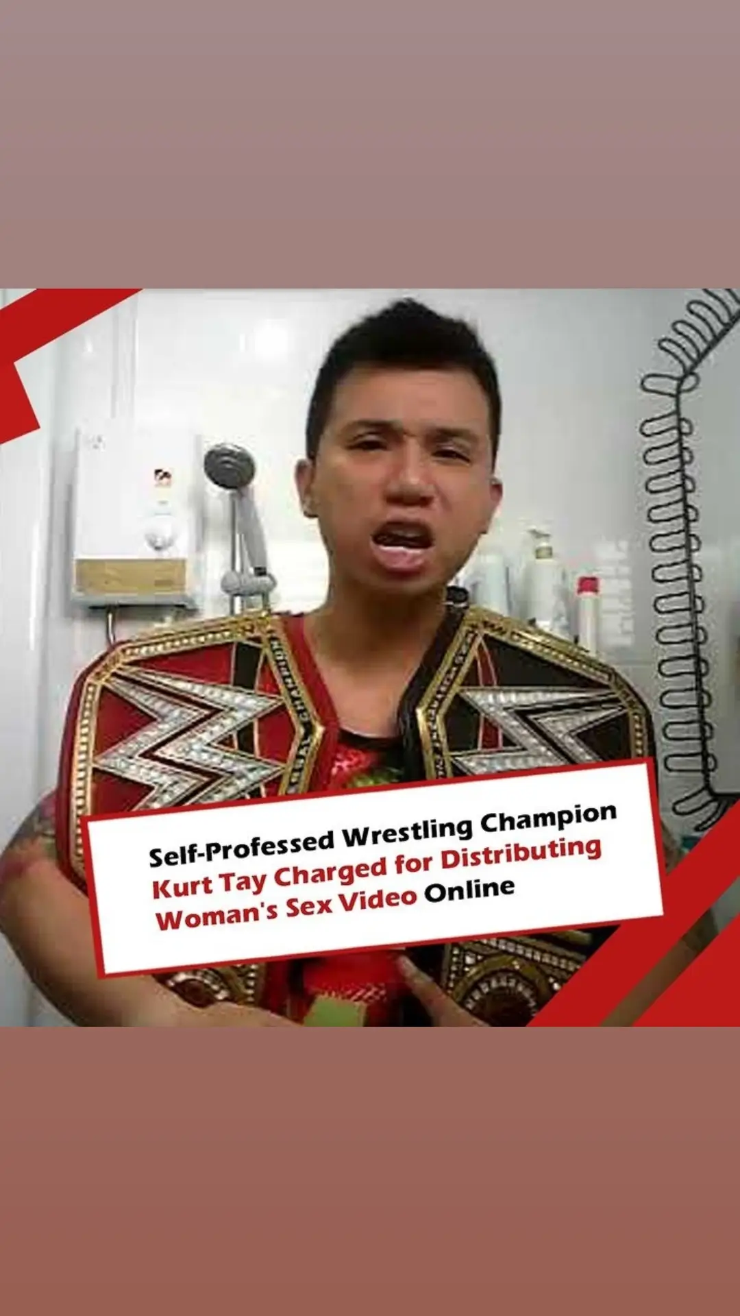 Self-professed wrestling champion Kurt Tay has been charged for distributing a video of a woman performing a sex act in a Telegram chat group. The 41-year-old, who also claims to have had breast implants, is accused of sending the video on 27 Oct this year. According to the prosecution, this was done without the woman's consent, and Tay knew that distributing the intimate video would cause her humiliation, alarm and distress. If convicted, Tay could be jailed for up to 5 years, fined or caned, or given any combination of these punishments. More: https://redwiretimes.com #singapore #kurttay #sgviral #tiktoksg 