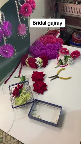 Handmade Bridal gajry Tutorial #tutorial #foryou #FORYOU #viralvideo #SmallBusiness #support_me #FORYOU #foryou 