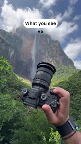 Exploring the amazing Angel fall in Canaima with the Sony A1 and 16-35mm mark II #photography #fyp #camera #photomagic #sonyalpha 