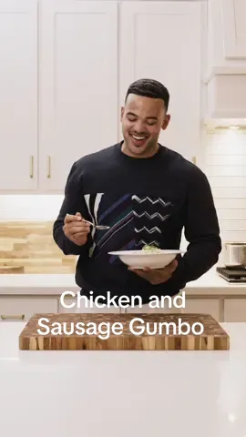 I just want to say THANK YOU for all the love and support it’s been amazing reading and seeing all of your comments! Now ain’t nothing like some gumbo!!!! Now if this ain’t how you make your gumbo…that’s ok because this is D SCOTT’S Gumbo lol  Chicken and Sausage Gumbo Ingredients: 3-4 links of Andouille Sausage (if it’s a horseshoe shaped link just 2) 4-5 chicken thighs  4-6 stalks of Celery (diced) 1 Medium Onion (diced) 1 Green bell pepper (diced) 4-6 garlic bulbs (minced) 1 Teaspoon Gumbo File (this is sassafras, it’s optional, I don’t think it impacts the flavor or texture much) 48 oz of chicken broth  2 -3 bay leafs 1 bunch of scallions for garnish Roux: 1/2 a stick of butter (4 Tablespoons) 1/4 cup of vegetable oil 1/2 cup flour Cajun Seasoning: 1 Tablespoon Black pepper 1 Tablespoon Garlic powder 1 Tablespoon Onion powder 1 Teaspoon Dried Thyme 1 Tablespoon Smoked Paprika 1 Teaspoon Cayenne pepper (or more if you like it spicy I know I do but the kids don’t lol) Season chicken thighs with a portion of Cajun seasoning. Cut sausage in half moons. Sauté both in batches inside a deep pot until browned nicely. Remove and set aside. Add butter along with oil. Scrape the bottom to get any bits up. Whisk in flour. Turn heat to medium-low. Stir constantly until roux (flour, butter, oil mixture) turns brown. Continue to stir a little while longer and let color continue to darken some. (BE CAREFUL YOU DONT WANT THIS TO BURN SO WHISK CONSTANTLY AND MANGAGE HEAT) Add in vegetables. Stir to coat and let cook 2-3 minutes.  Add in chicken and sausage, then broth and bring to a boil. Add in remaining Cajun seasoning (excluding gumbo file.) Cook on high for 45 minutes - 1 hour. (Some like to cook on medium for 2 hours or more but ain’t nobody got time for that.) remove chicken and shred. Add back to pot. (add Gumbo File if using.) Serve over rice and garnish with scallions.