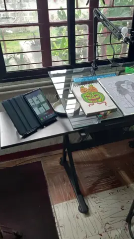 BUY NOW ON  DISCOUNTED PRICE Drafting Glass Table with Extra Side Table Drawers and leather padded stool #drafting table #table #glasstable #steeltable #buyer #consumer #architecturestudent #engineeringstudent #fypシ゚ #fypシ゚viralシ #fypreels 