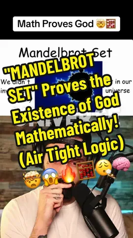 Credit: Redeemed Zoomer (YouTube) Using the Mandelbrot Set, 🧠😱mathethmatics proves logically the existence of God 🤯🧮 Incredible! #reaction #bible #mathematics #jesuslovesyou #christiantiktok 