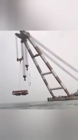 Powerful sea crane 😎 #crane #madeinchina #xxl 