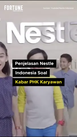 PT Nestlé Indonesia buka suara mengenai keputusan perusahaan untuk melakukan pemutusan hubungan kerja (PHK) terhadap karyawan pabriknya di Kejayan, Jawa Timur. #FORTUNEIndonesia  #IDNMedia  #DemocratizeInformation #news #nestleindonesia #phknestle