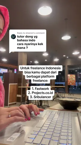 Replying to @sheeren hai berikut cara mendapatkan job freelance indonesia #freelancedasteran 