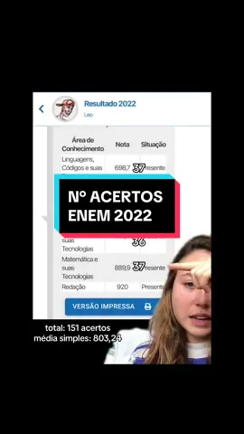 Respondendo a @Laura Souza com essas notas fui aprovada em med (ampla concorrência) na UFRGS no primeiro sisu e na UFRJ (2ªchamada) no sisu do meio do ano! é issoo!🫶🏼 #medicina #enem #vestibular #cursinhomedicina #estudos #med #acertosenem #fyp 