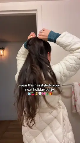 such a cute way to elevate your half up pony 🤍 