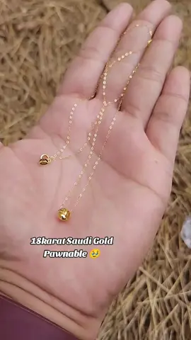 18K Gold Cat Eye Tauco Chain Pawnable 0.40g 1,200 Appraisal #dearcaratsbysunshine #18kgold #cateyenecklace#18karatgold #cateyenecklace18inches #fyp 