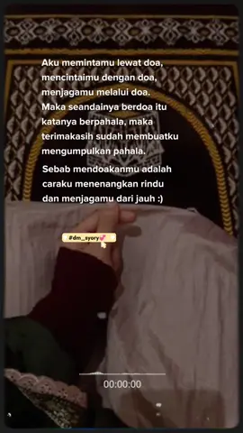 Mencintaimu dengan doa,mencintaimu lewat doa dan menjagamu dengan doa,hanya itu yg bisa kulakusan...sehat2 ya sayang🥰 #rinduku #fypyukfyp #merindumu😘😘 #quetes #booming #hanyavt #biarrame #rindudalamdoa #rindudalamdiam #cintadewasa #rememberme #cintatakharusmemiliki #mencintaiygbukanmilikqt #tiktokawardsid2023 #ekspresikanttaid2023 #EkspresikanDenganCapCut 