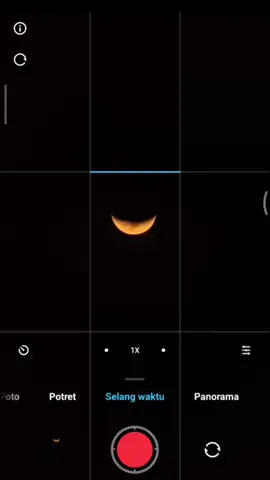 ada yang liat bulan sabit malam ini juga ga? #bulansabit #moon #timelapse #sabit #tentanglangit 